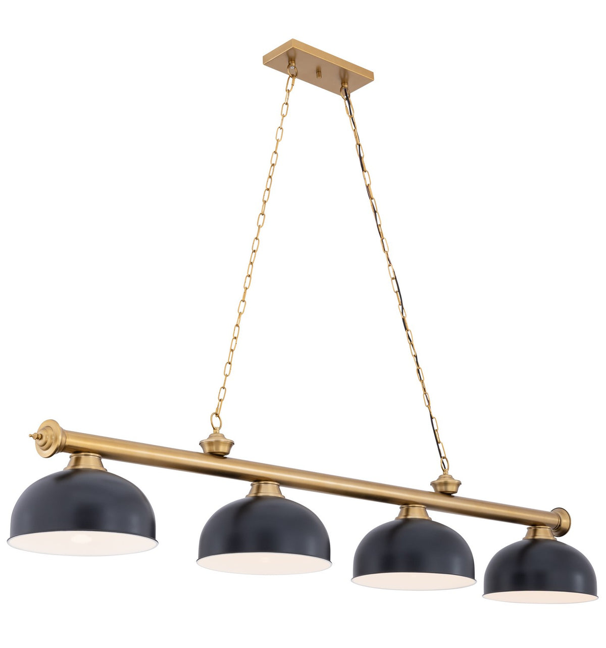 Z-Lite - 2306-4HBR-D13MB - Four Light Billiard - Cordon - Heritage Brass