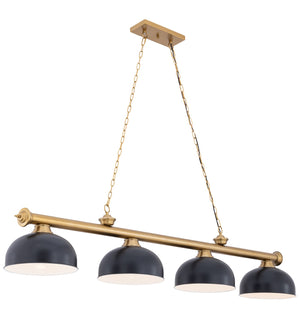 Z-Lite - 2306-4HBR-D13MB - Four Light Billiard - Cordon - Heritage Brass