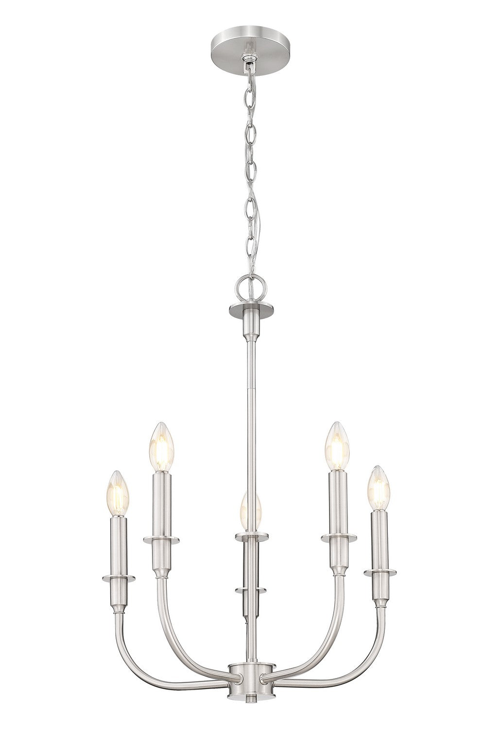 Z-Lite - 3049-18C-BN - Five Light Chandelier - Tova - Brushed Nickel