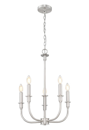 Z-Lite - 3049-18C-BN - Five Light Chandelier - Tova - Brushed Nickel