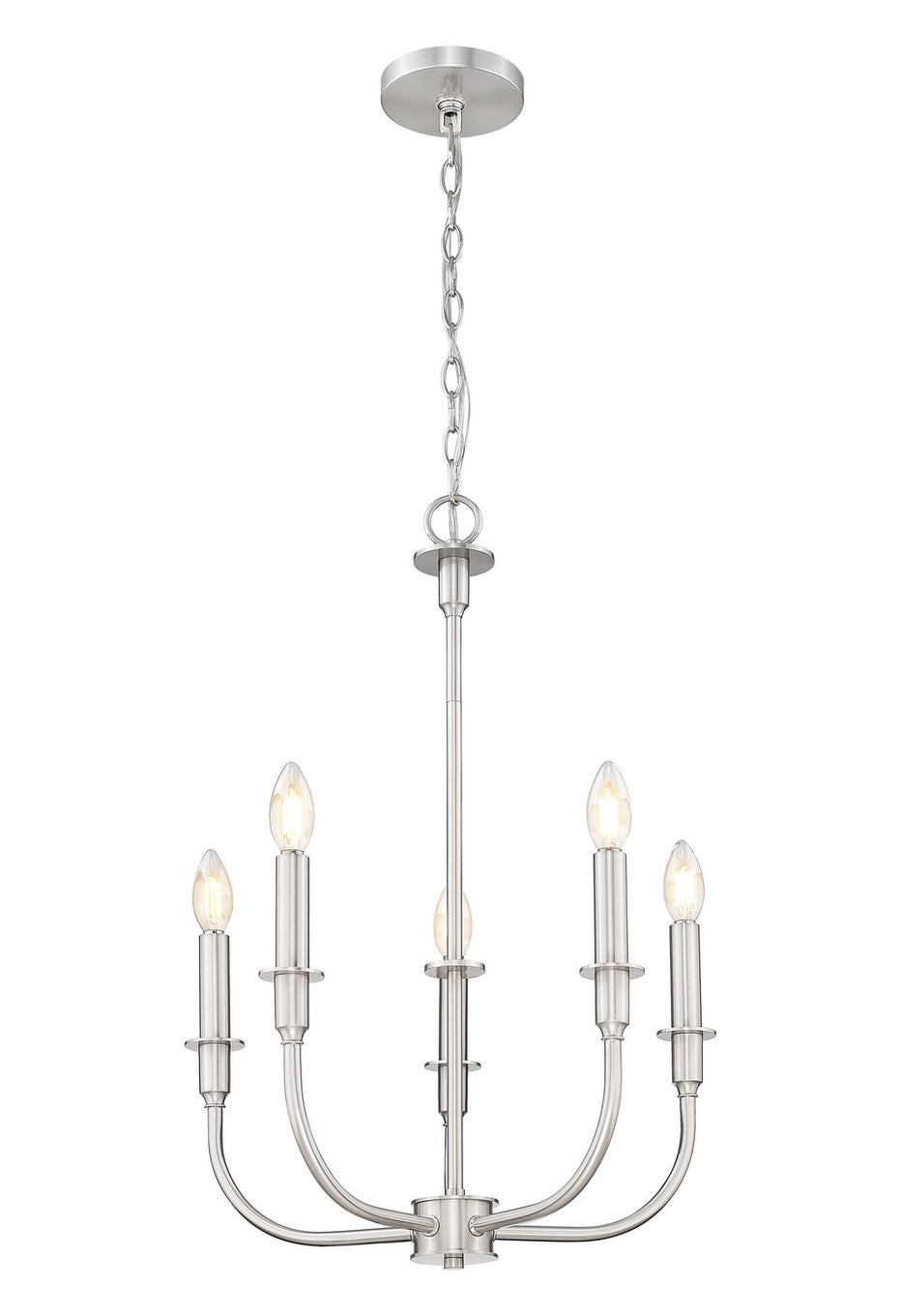 Z-Lite - 3049-18C-BN - Five Light Chandelier - Tova - Brushed Nickel