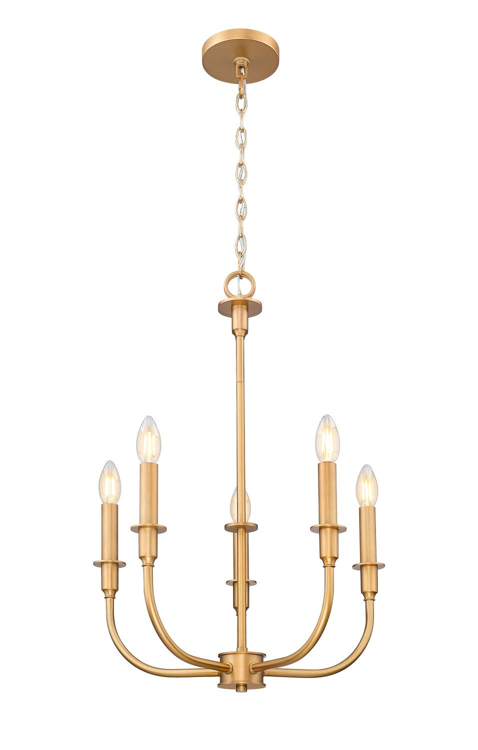 Z-Lite - 3049-18C-RB - Five Light Chandelier - Tova - Rubbed Brass