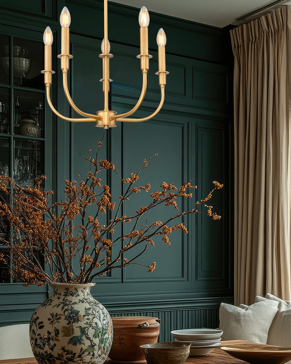 Z-Lite - 3049-18C-RB - Five Light Chandelier - Tova - Rubbed Brass