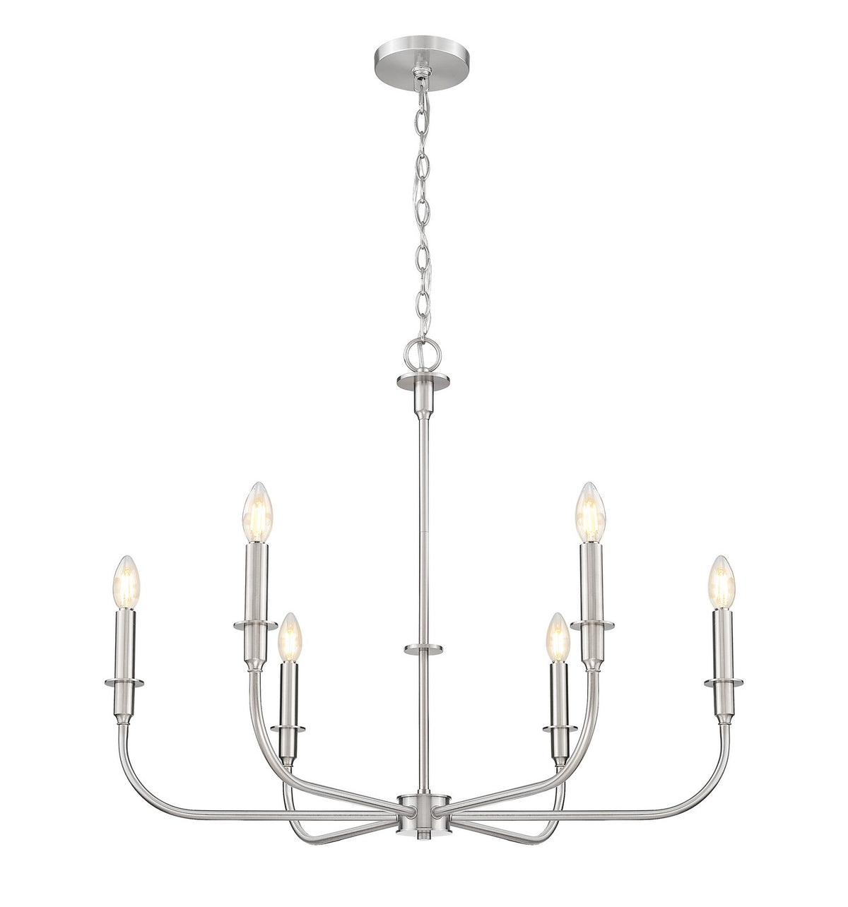 Z-Lite - 3049-32BN - Six Light Chandelier - Tova - Brushed Nickel