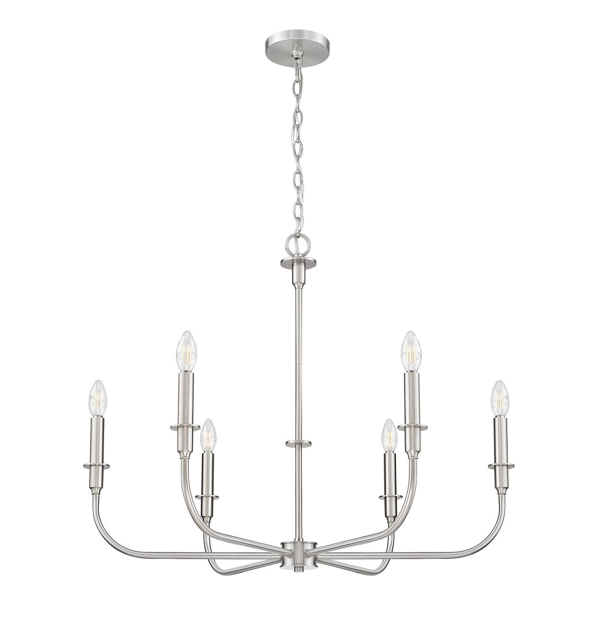 Z-Lite - 3049-32BN - Six Light Chandelier - Tova - Brushed Nickel
