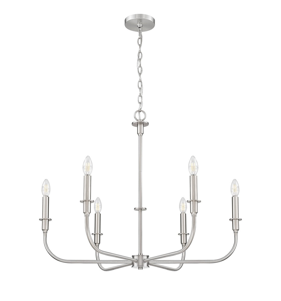 Z-Lite - 3049-32BN - Six Light Chandelier - Tova - Brushed Nickel