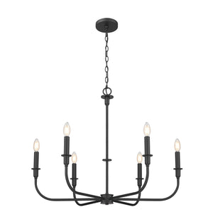 Z-Lite - 3049-32MB - Six Light Chandelier - Tova - Matte Black