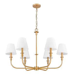 Z-Lite - 3049-32RB - Six Light Chandelier - Tova - Rubbed Brass