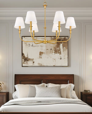 Z-Lite - 3049-32RB - Six Light Chandelier - Tova - Rubbed Brass