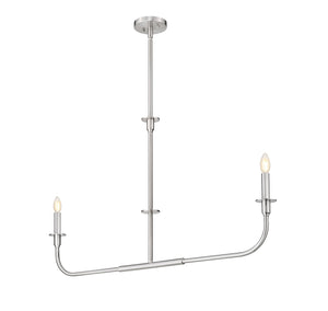 Z-Lite - 3049-42L-BN - Two Light Linear Chandelier - Tova - Brushed Nickel