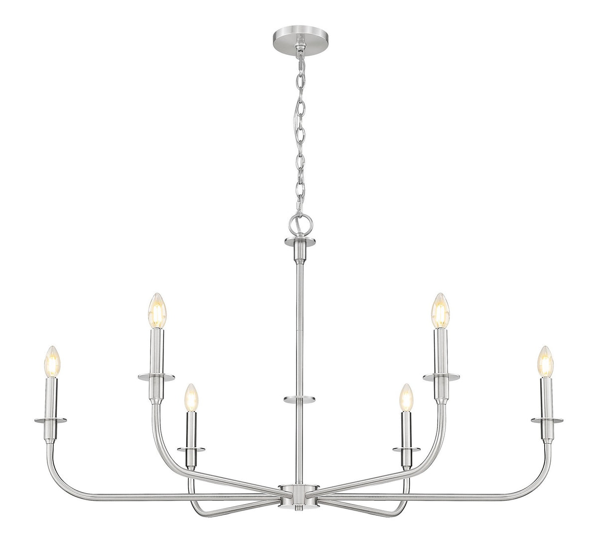 Z-Lite - 3049-45BN - Six Light Chandelier - Tova - Brushed Nickel