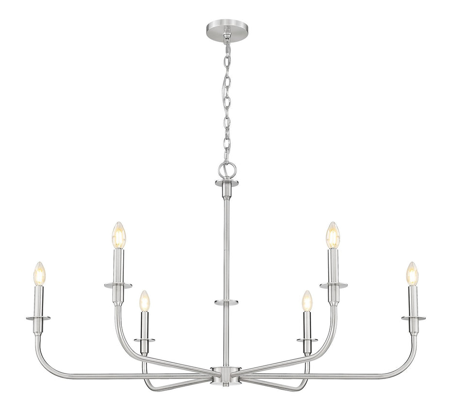 Z-Lite - 3049-45BN - Six Light Chandelier - Tova - Brushed Nickel