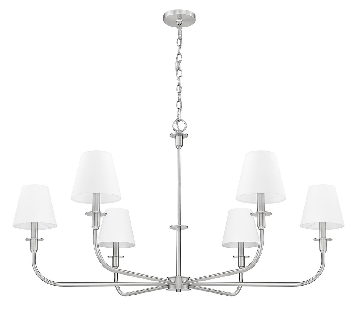 Z-Lite - 3049-45BN - Six Light Chandelier - Tova - Brushed Nickel