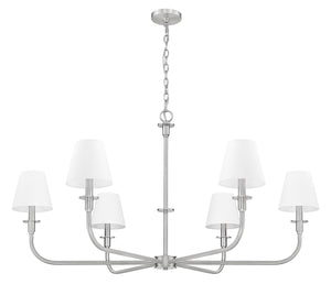 Z-Lite - 3049-45BN - Six Light Chandelier - Tova - Brushed Nickel