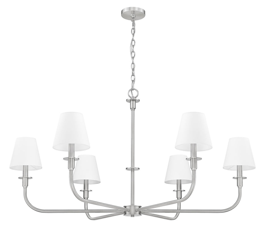 Z-Lite - 3049-45BN - Six Light Chandelier - Tova - Brushed Nickel