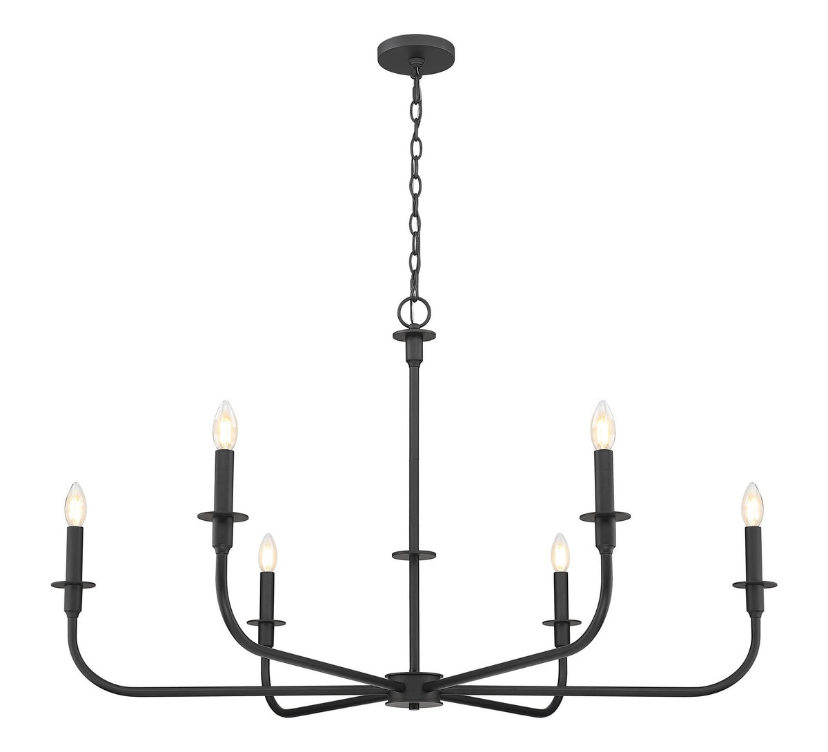 Z-Lite - 3049-45MB - Six Light Chandelier - Tova - Matte Black