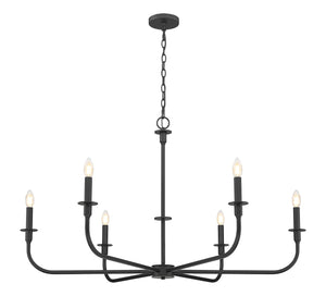 Z-Lite - 3049-45MB - Six Light Chandelier - Tova - Matte Black