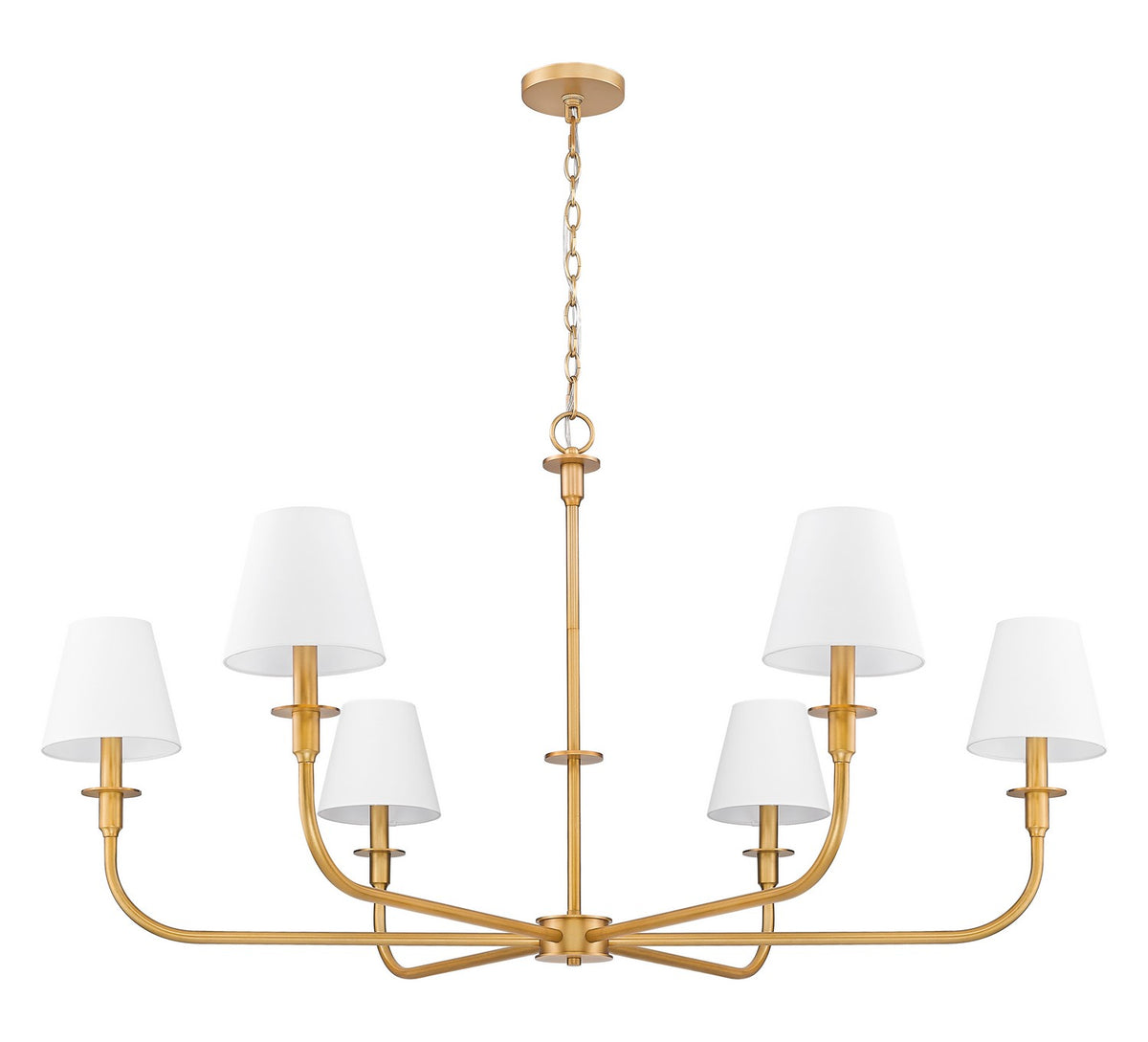 Z-Lite - 3049-45RB - Six Light Chandelier - Tova - Rubbed Brass