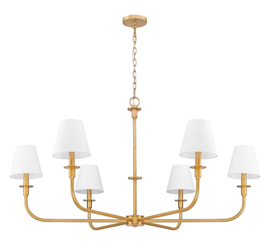 Z-Lite - 3049-45RB - Six Light Chandelier - Tova - Rubbed Brass