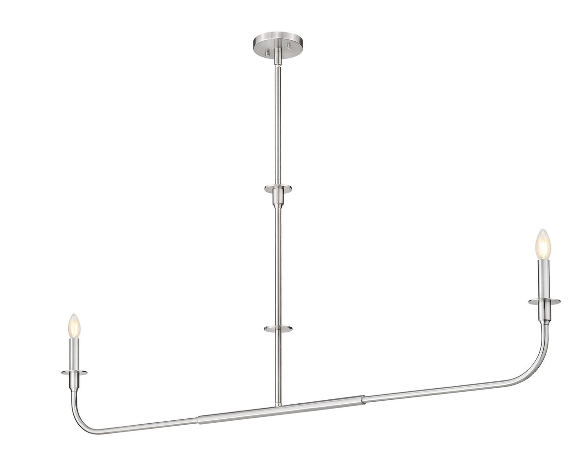 Z-Lite - 3049-60L-BN - Two Light Linear Chandelier - Tova - Brushed Nickel