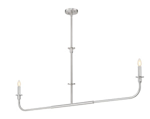 Z-Lite - 3049-60L-BN - Two Light Linear Chandelier - Tova - Brushed Nickel