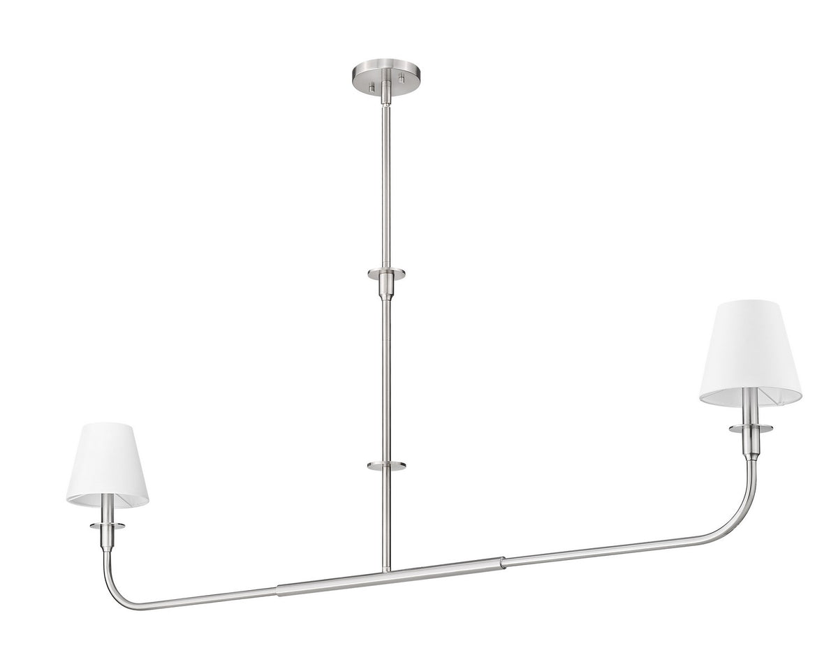 Z-Lite - 3049-60L-BN - Two Light Linear Chandelier - Tova - Brushed Nickel