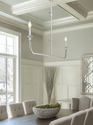 Z-Lite - 3049-60L-BN - Two Light Linear Chandelier - Tova - Brushed Nickel