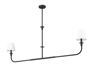 Z-Lite - 3049-60L-MB - Two Light Linear Chandelier - Tova - Matte Black