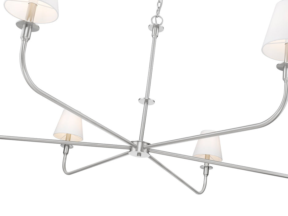 Z-Lite - 3049-62BN - Six Light Chandelier - Tova - Brushed Nickel