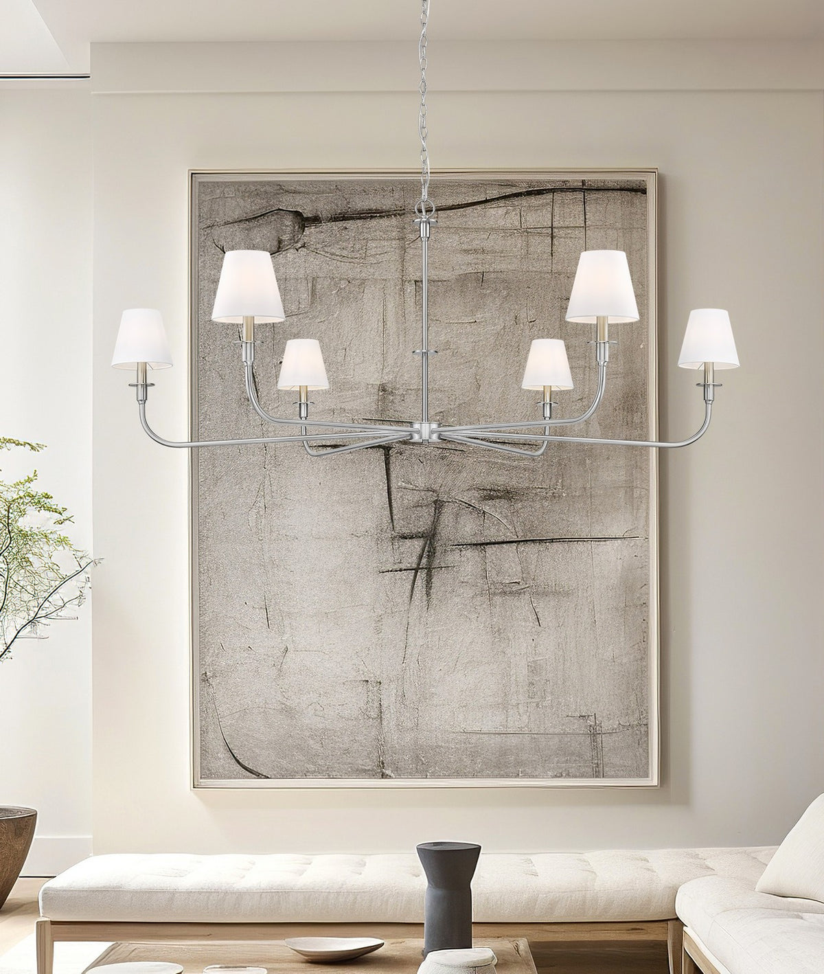 Z-Lite - 3049-62BN - Six Light Chandelier - Tova - Brushed Nickel