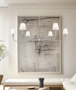 Z-Lite - 3049-62BN - Six Light Chandelier - Tova - Brushed Nickel