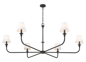 Z-Lite - 3049-62MB - Six Light Chandelier - Tova - Matte Black