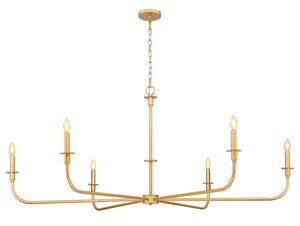 Z-Lite - 3049-62RB - Six Light Chandelier - Tova - Rubbed Brass