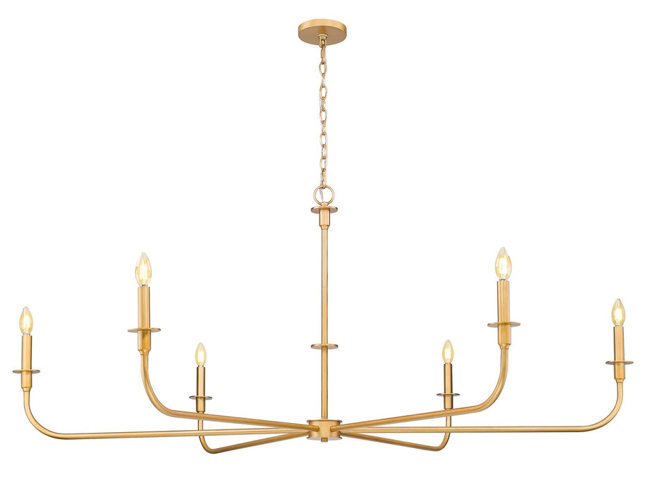Z-Lite - 3049-62RB - Six Light Chandelier - Tova - Rubbed Brass