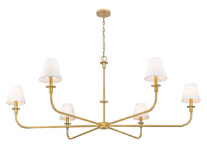 Z-Lite - 3049-62RB - Six Light Chandelier - Tova - Rubbed Brass