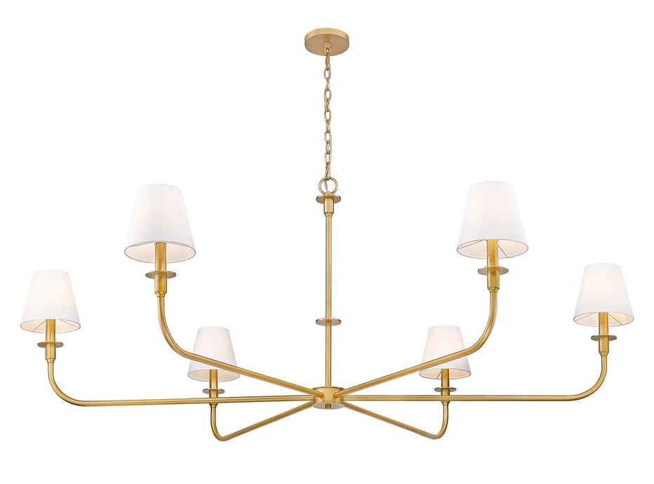 Z-Lite - 3049-62RB - Six Light Chandelier - Tova - Rubbed Brass