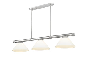 Z-Lite - 3050-3BN-AMO14 - Three Light Billiard - Vanguard - Brushed Nickel