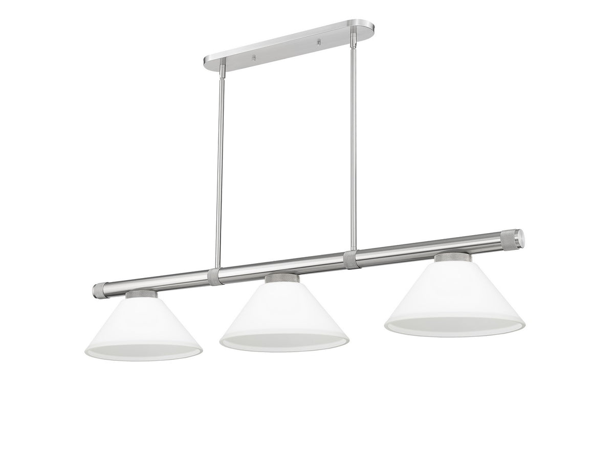 Z-Lite - 3050-3BN-AMO14 - Three Light Billiard - Vanguard - Brushed Nickel