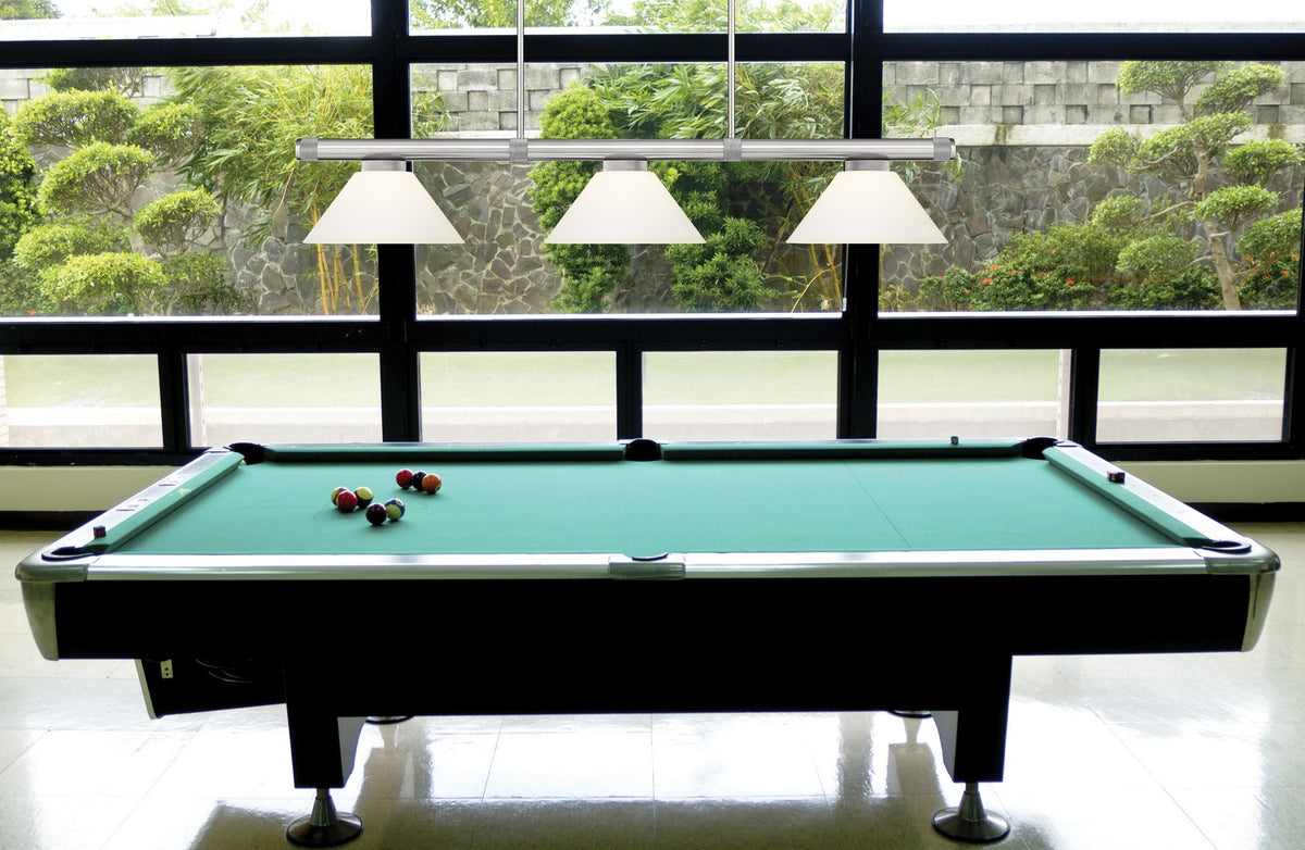Z-Lite - 3050-3BN-AMO14 - Three Light Billiard - Vanguard - Brushed Nickel