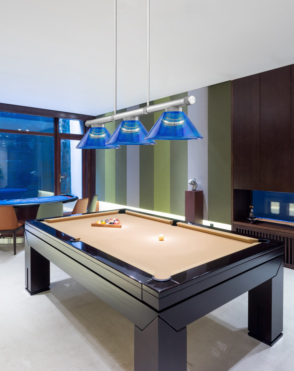 Z-Lite - 3050-3BN-ARDB - Three Light Billiard - Vanguard - Brushed Nickel