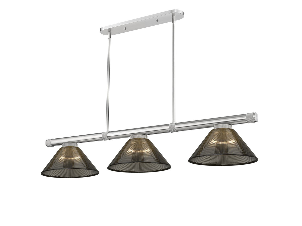 Z-Lite - 3050-3BN-ARS - Three Light Billiard - Vanguard - Brushed Nickel