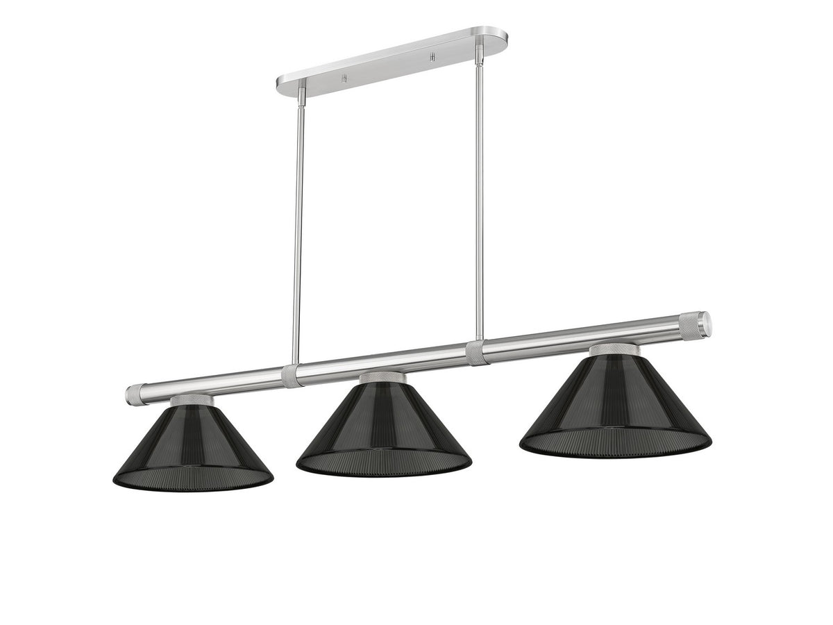 Z-Lite - 3050-3BN-ARS - Three Light Billiard - Vanguard - Brushed Nickel