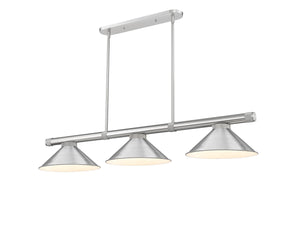 Z-Lite - 3050-3BN-BN15 - Three Light Billiard - Vanguard - Brushed Nickel