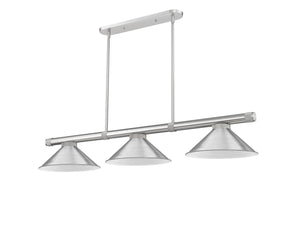 Z-Lite - 3050-3BN-BN15 - Three Light Billiard - Vanguard - Brushed Nickel