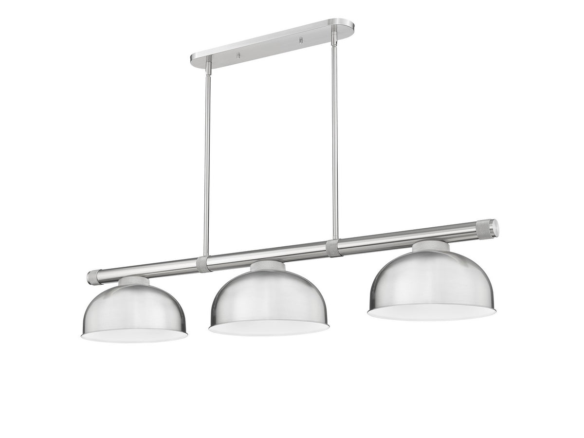 Z-Lite - 3050-3BN-D13BN - Three Light Billiard - Vanguard - Brushed Nickel
