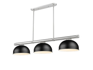 Z-Lite - 3050-3BN-D13MB - Three Light Billiard - Vanguard - Brushed Nickel