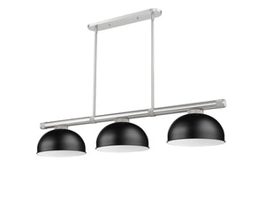 Z-Lite - 3050-3BN-D13MB - Three Light Billiard - Vanguard - Brushed Nickel
