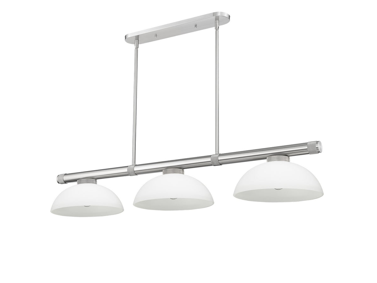 Z-Lite - 3050-3BN-DMO14 - Three Light Billiard - Vanguard - Brushed Nickel