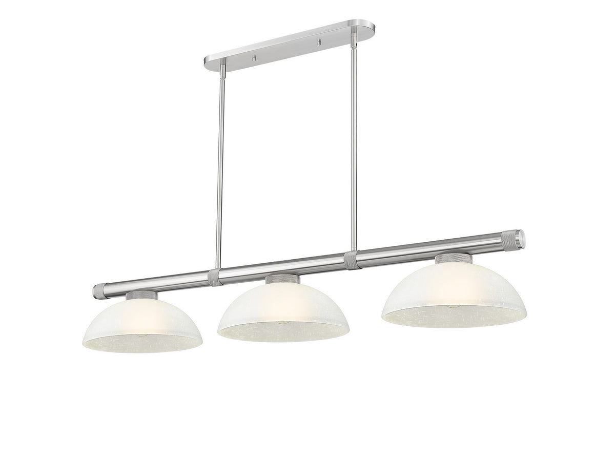 Z-Lite - 3050-3BN-DWL14 - Three Light Billiard - Vanguard - Brushed Nickel