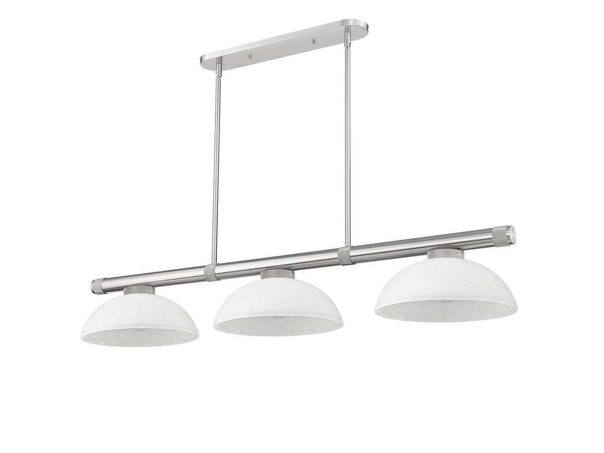 Z-Lite - 3050-3BN-DWL14 - Three Light Billiard - Vanguard - Brushed Nickel